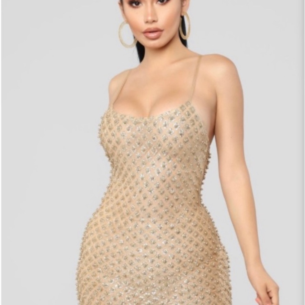 GOLD PLUS SIZE PARTY,FORMAL, HOCO, BIRTHDAY DRESS